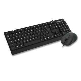 Wired Keyboard and Mouse Set with Adjustable Bracket