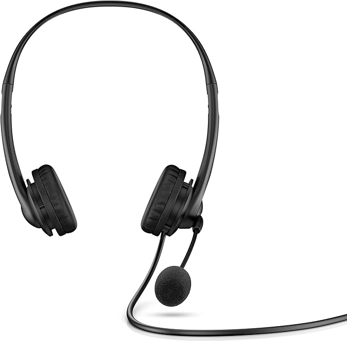 HP G2 Stereo Wired USB Headset with Noise-Cancelation Mic and in-Line Volume Control