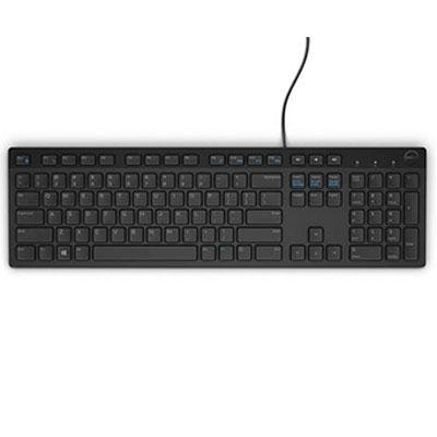 Dell Wired USB Keyboard and Mouse Set- Wired Combo (Keyboard+Mouse)- Black