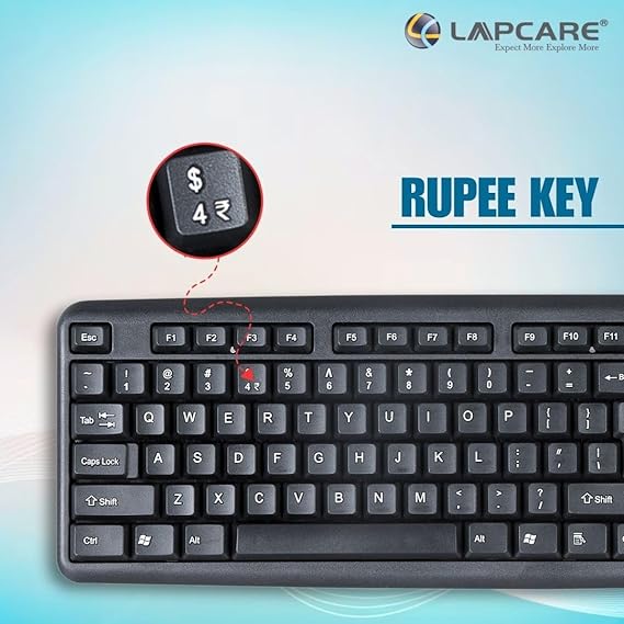 Wired Keyboard with Adjustable Kickstand, Capslock Indicator