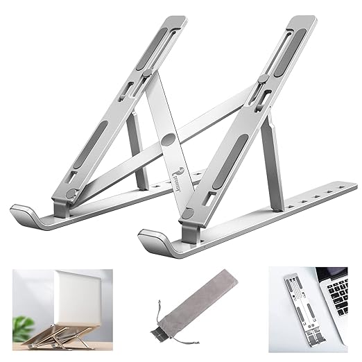 Laptop Stand for Desk, Ergonomic Computer Stand Laptop Riser, Phone and Tablet Stand for Desk