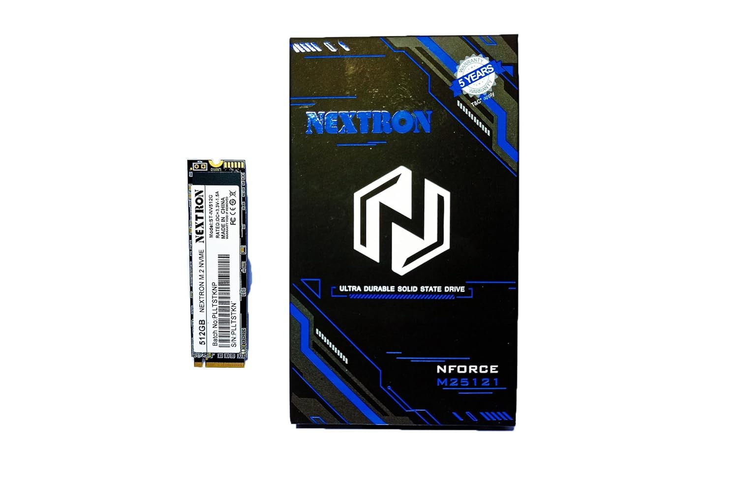 Nextron M25121 512GB Internal SSD for Laptop, Desktop  | SSD NVMe M.2| 5 Years Warranty