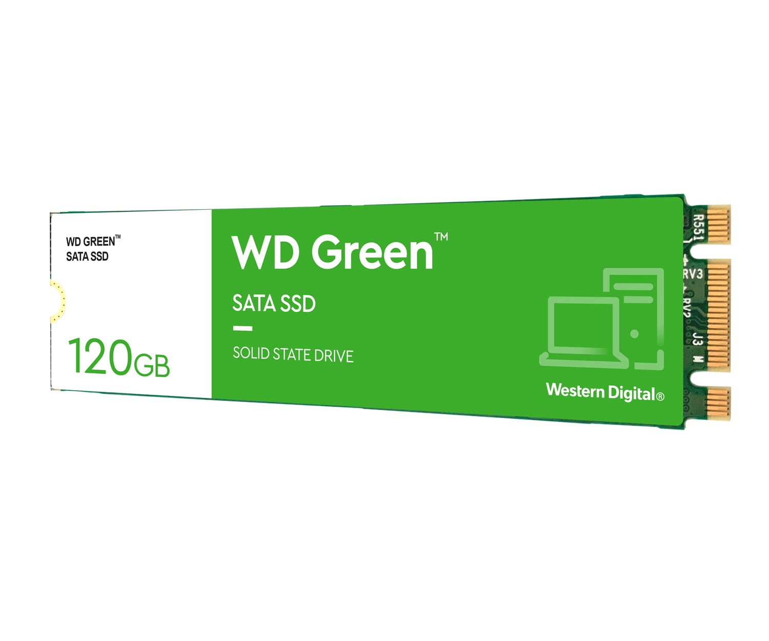 WD GREEN 120 GB Laptop Internal Solid State Drive (SSD) (M.2 WDS120G2G0B) Interface: SATA III, Form Factor: M.2