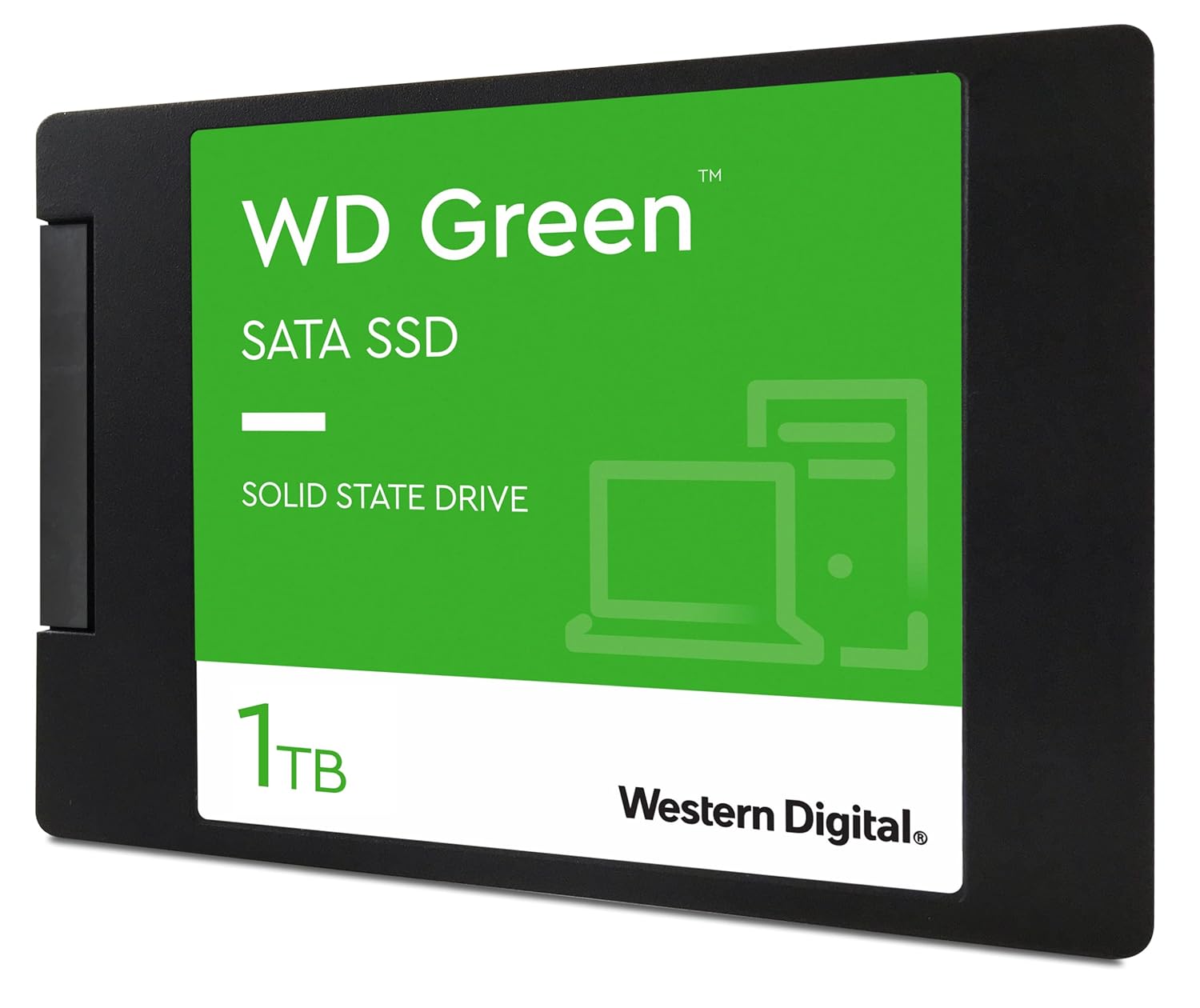 Western Digital WD Green SATA 1TB, Up to 545MB/s, 2.5 Inch/7 mm, 3Y Warranty, Internal Solid State Drive-SSD