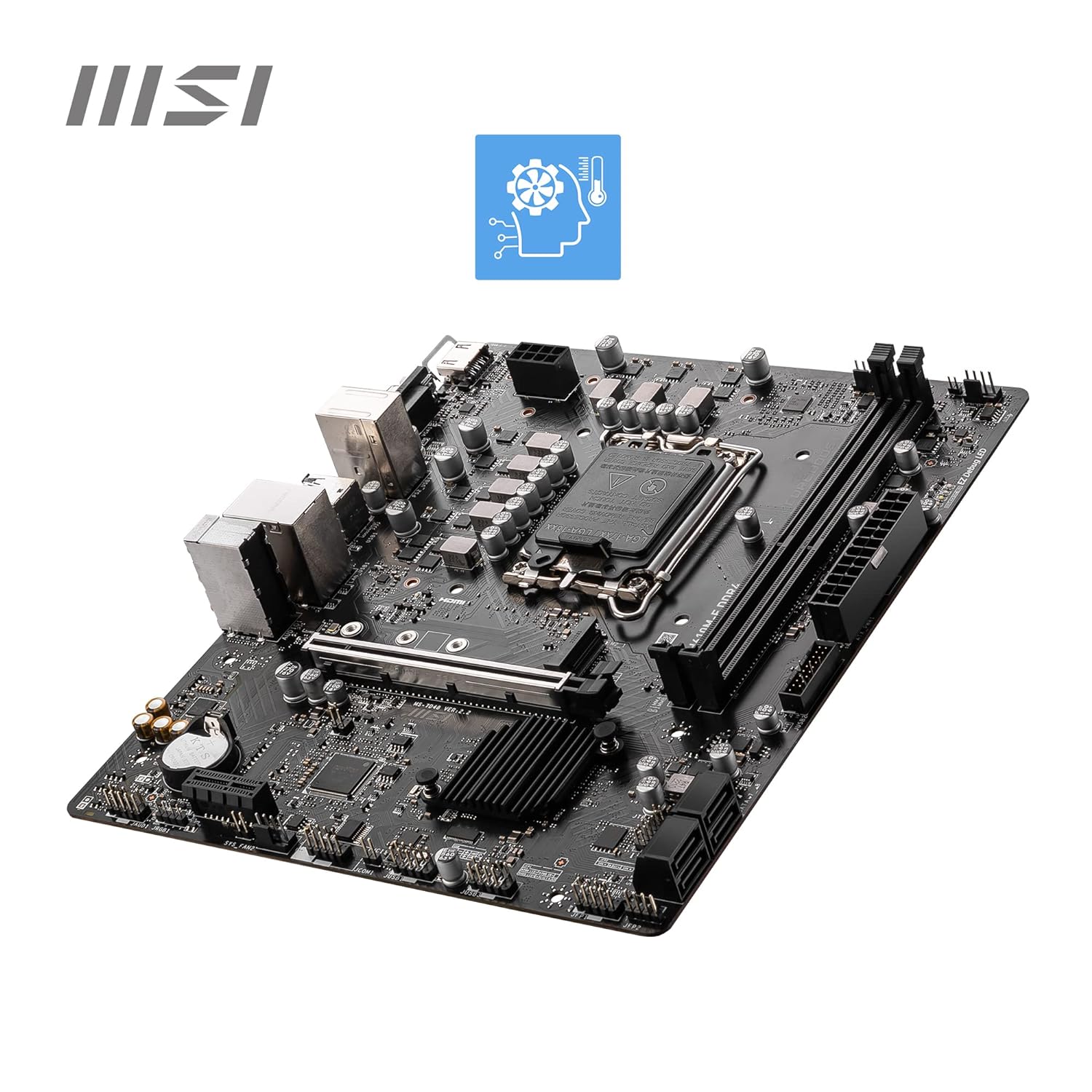 MSI motherboard Micro ATX motherboard (mATX) LGA 1700 socket motherboard Intel 12th/13th Gen compatible motherboard DDR4 memory compatible motherboard Budget motherboardMSI Core Boost technology MSI Memory Boost technology MSI Steel Armor PCIe 4.0 slot M.2 slot USB 3.2 Gen 1 portsMSI PRO series motherboard Business PC motherboard Entry-level gaming motherboard