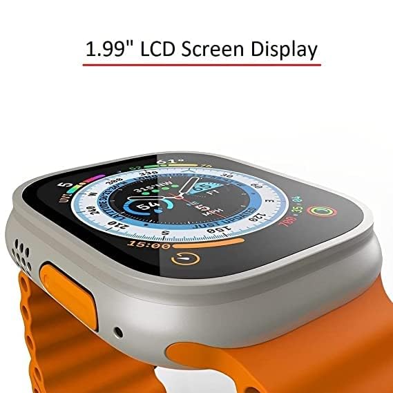 T800 Ultra Series Big 1.9inch Display Smart Watch with Bluetooth Calling, Voice Assistant &123 Sports Modes, 8 Unique UI Interactions, SpO2, 24/7 Heart Rate Tracking