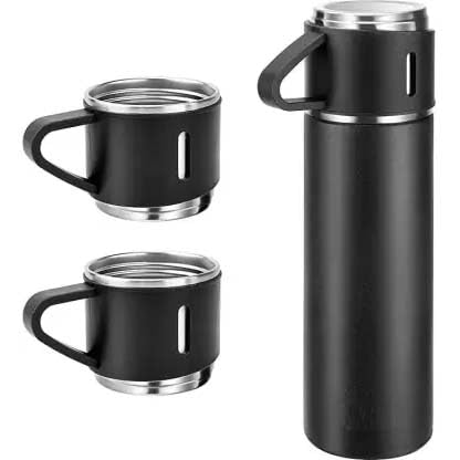 flask bottle water bottle black color