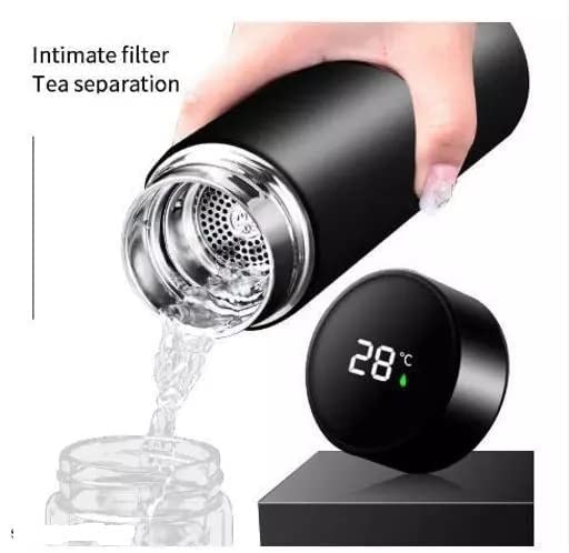 Smart water bottle led temperature count