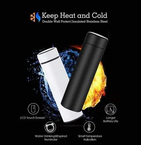 Smart water bottle led temperature count