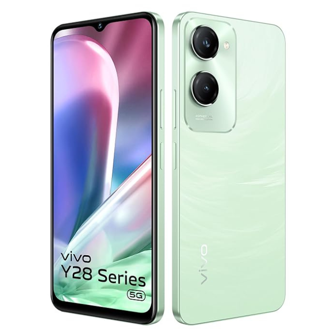 vivo Y28e 5G (Breeze Green, 4GB RAM, 64GB Storage) with No Cost EMI/Additional Exchange Offers | Without Charger