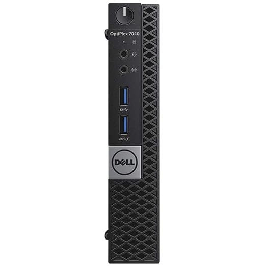 (Refurbished) Dell Optiplex 7040 Mini PC (Intel Core i5 6th gen, 16 GB DDR4 RAM, 512 GB SSD, Windows 10, WiFi, MS Office|Intel HD Graphics|USB, Ethernet,DP), Black