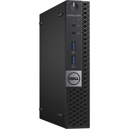 (Refurbished) Dell OPTIPLEX 3040 Windows Tiny Desktop - Core i5 6th gen 3.2ghz, 8 GB RAM, 240gb SSD, Win 10- Upgraded, MS Office/ Intel HD Graphics/, USB 3.0, Ethernet, VGA, Black