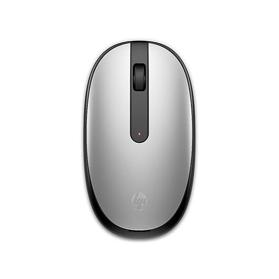 HP 240 Bluetooth Mouse/Ambidextrous; Compact Size; Portable Mouse/Red Optical Tracking/1600 dpi/3 Years Warranty/Pike Silver (43N04AA)