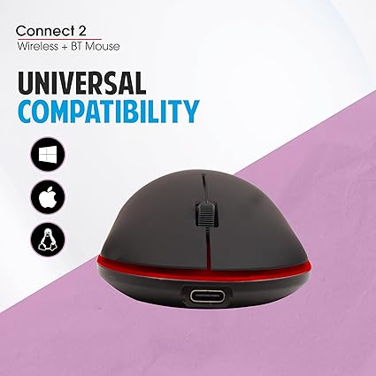 Zebion Connect–2 2.4GHz Wireless + Bluetooth Mouse