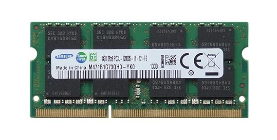 Samsung ram memory 8GB 1 x 8GB DDR3 PC3L-12800 1600MHz 204 PIN SODIMM for laptops