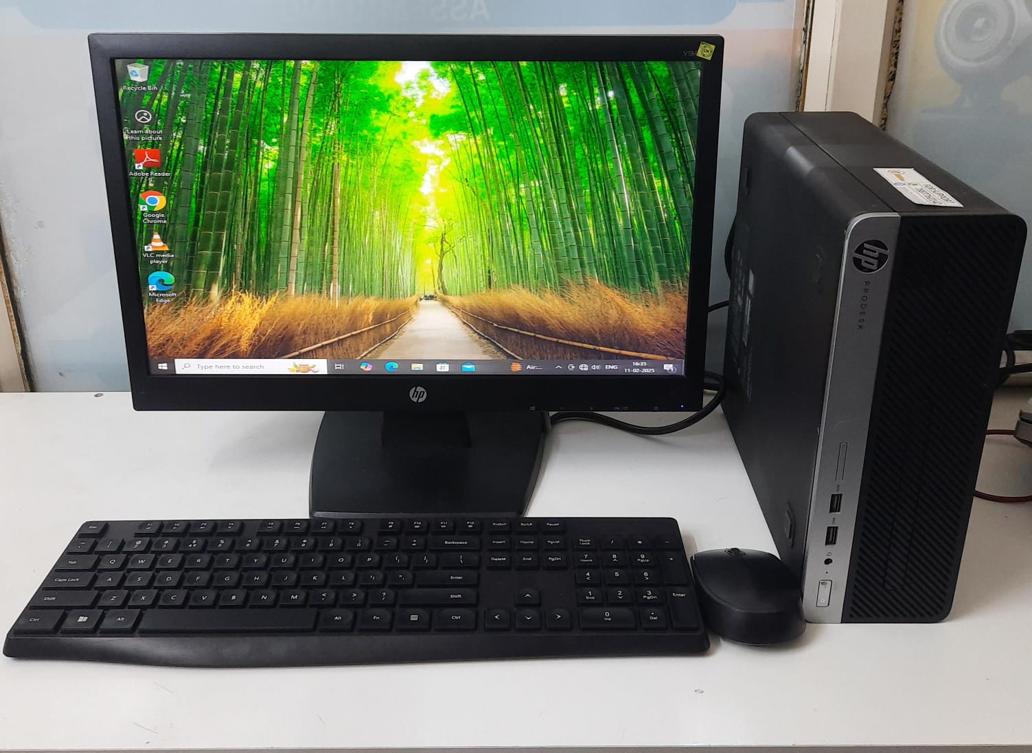 HP ProDesk & HP V194 Refurbished Desktop Setup