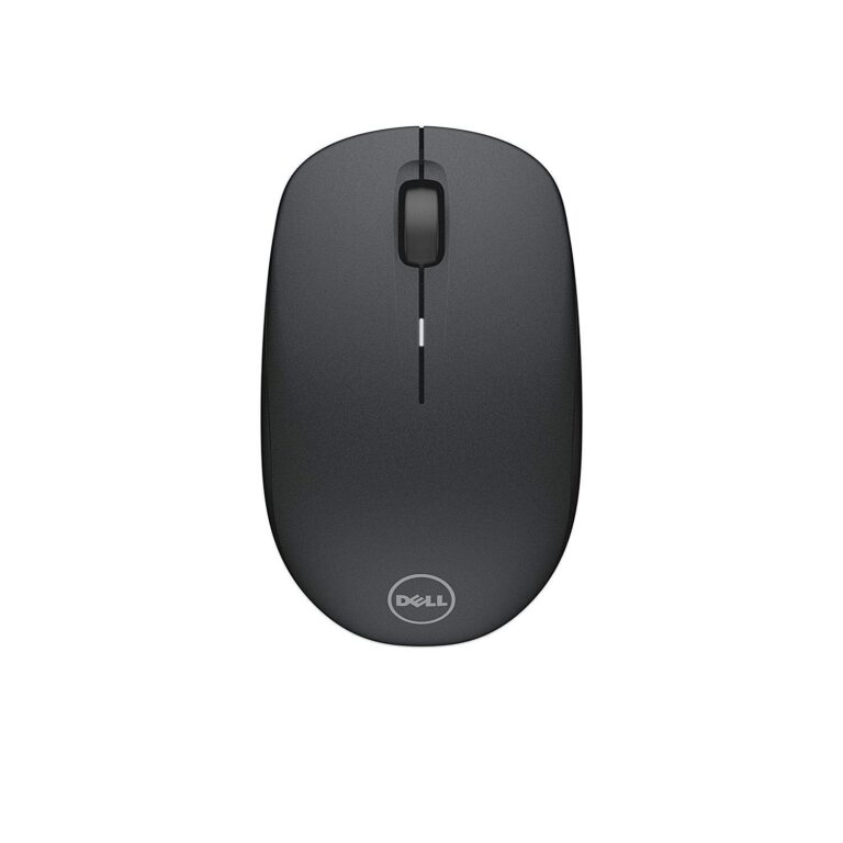 Dell-WM126-Wireless-Mouse-Black-Front-View