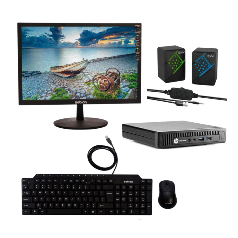 Hp-prodesk-mini-pc-set-with-monitor-and-keyboard-mouse-combo
