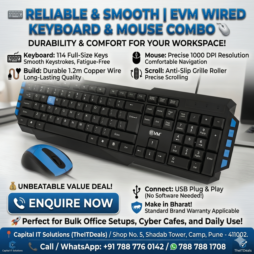 Marketing Content 20th April 2026. EVM Keyboard and mouse combo budgrt gaming wdkm 414